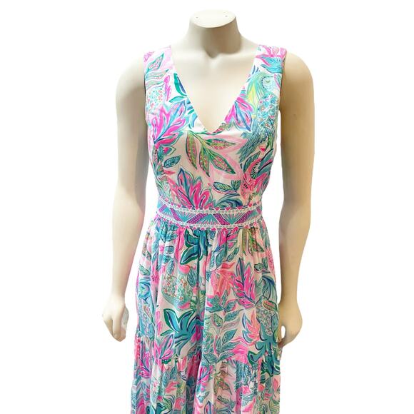 Lilly Pulitzer Charleen Multicolor Maxi Dress Size 0 - Picture 8 of 14